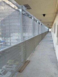 Dust everywhere and loud construction work all day starting early in morning