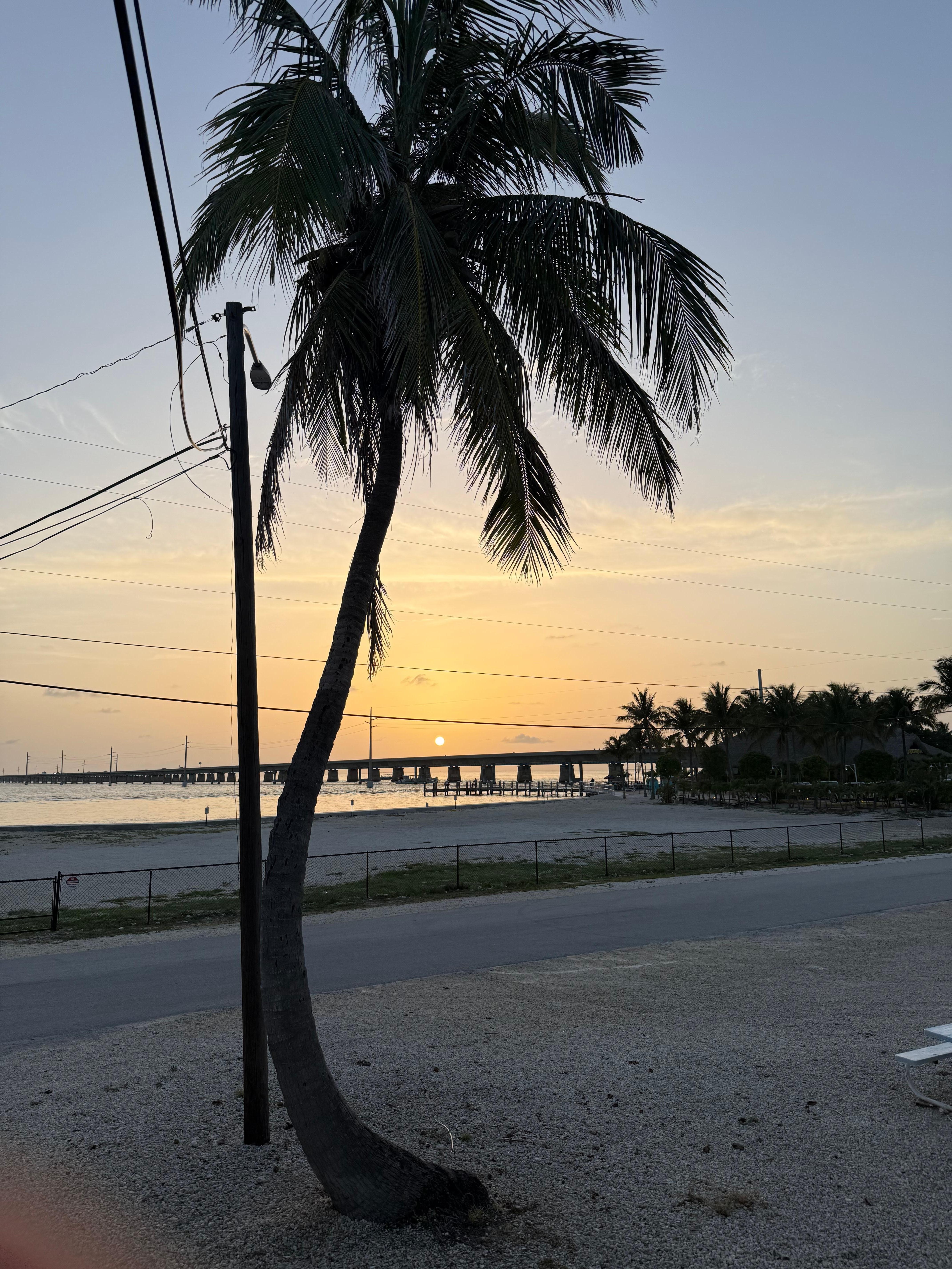 Sunset at the 7-mile bridge
