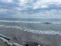 Beach across street