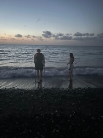 Private beach