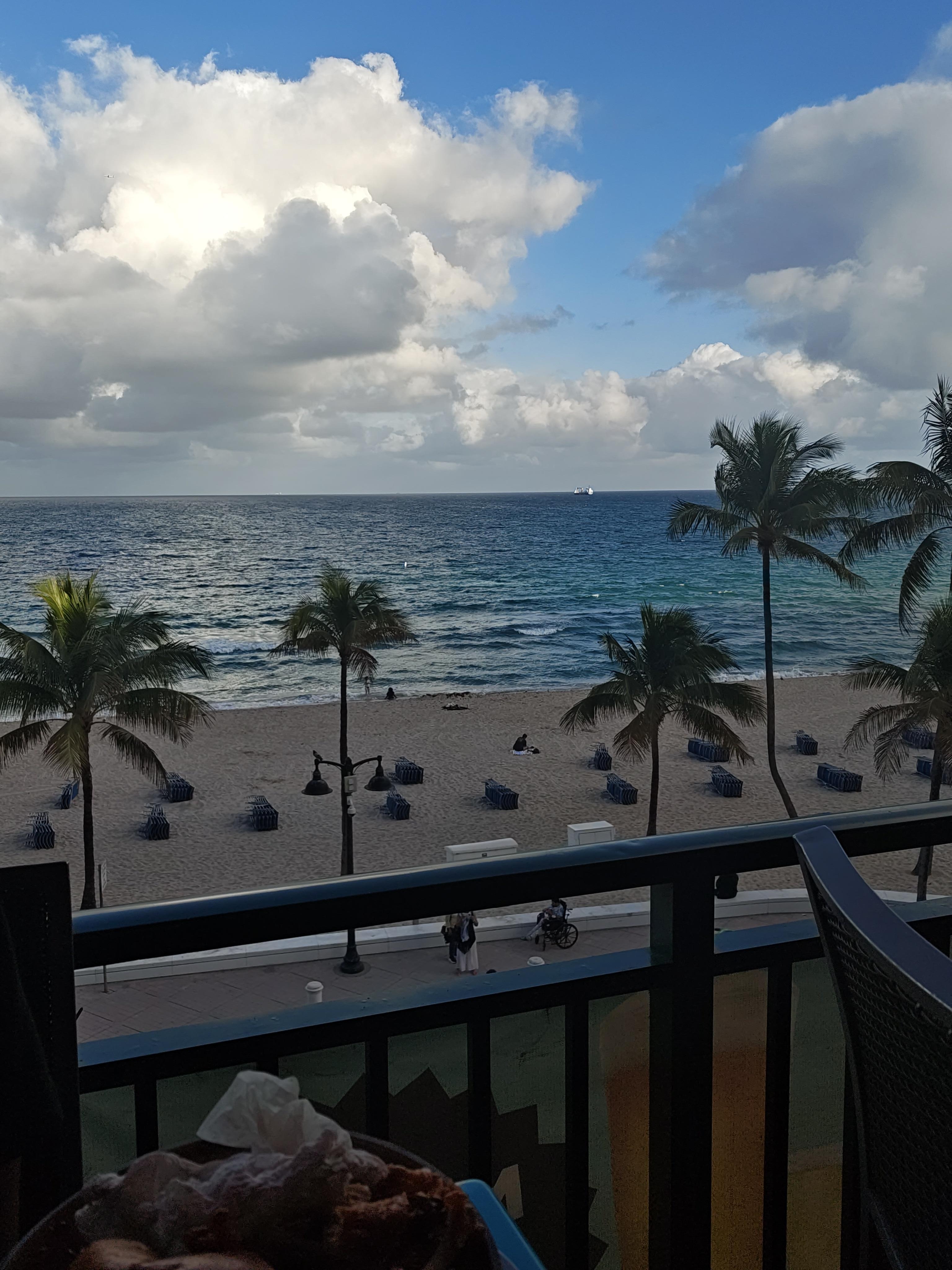 The amazing Beach views across the street