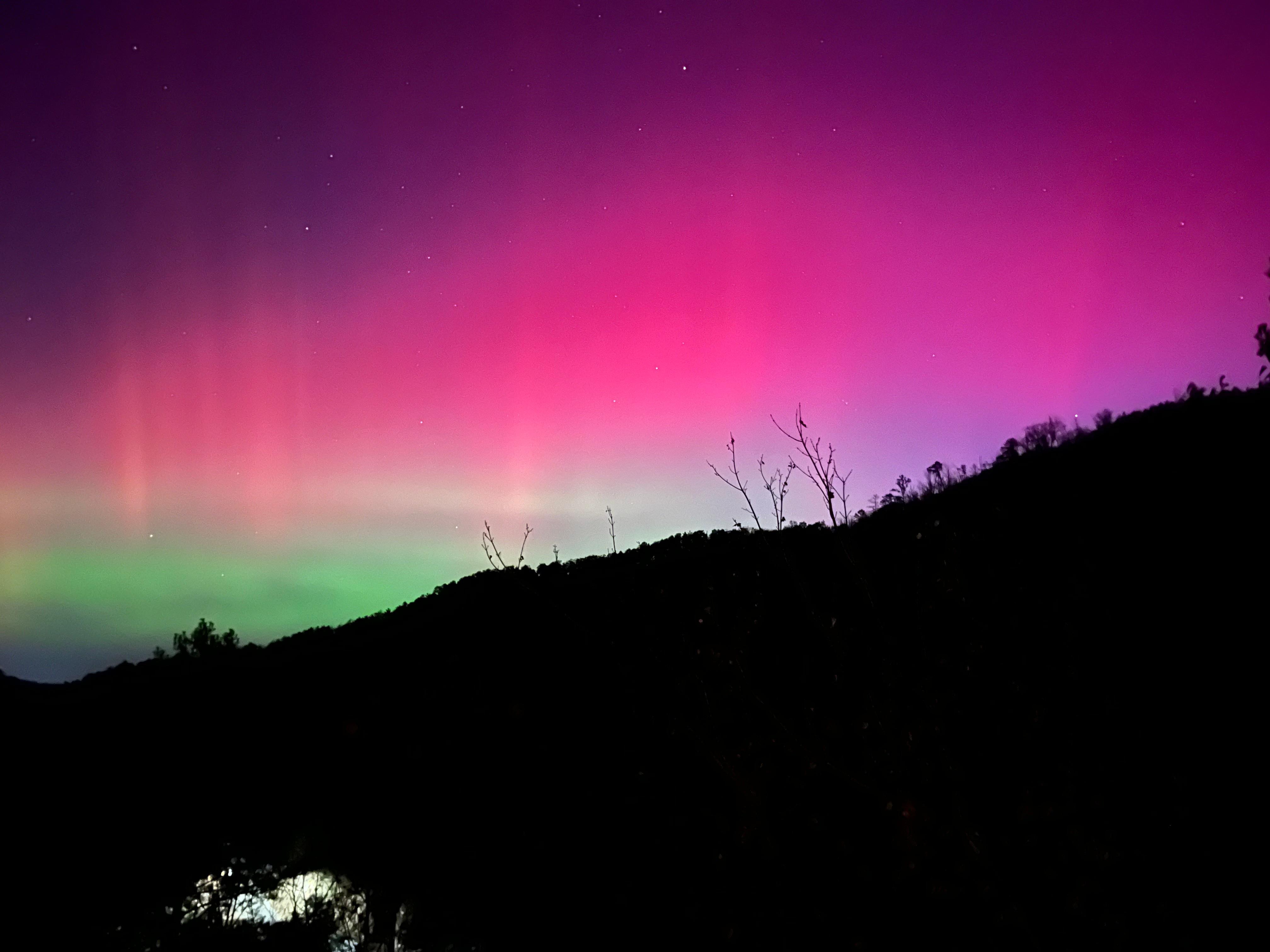 The Mountain View off the top porch. 