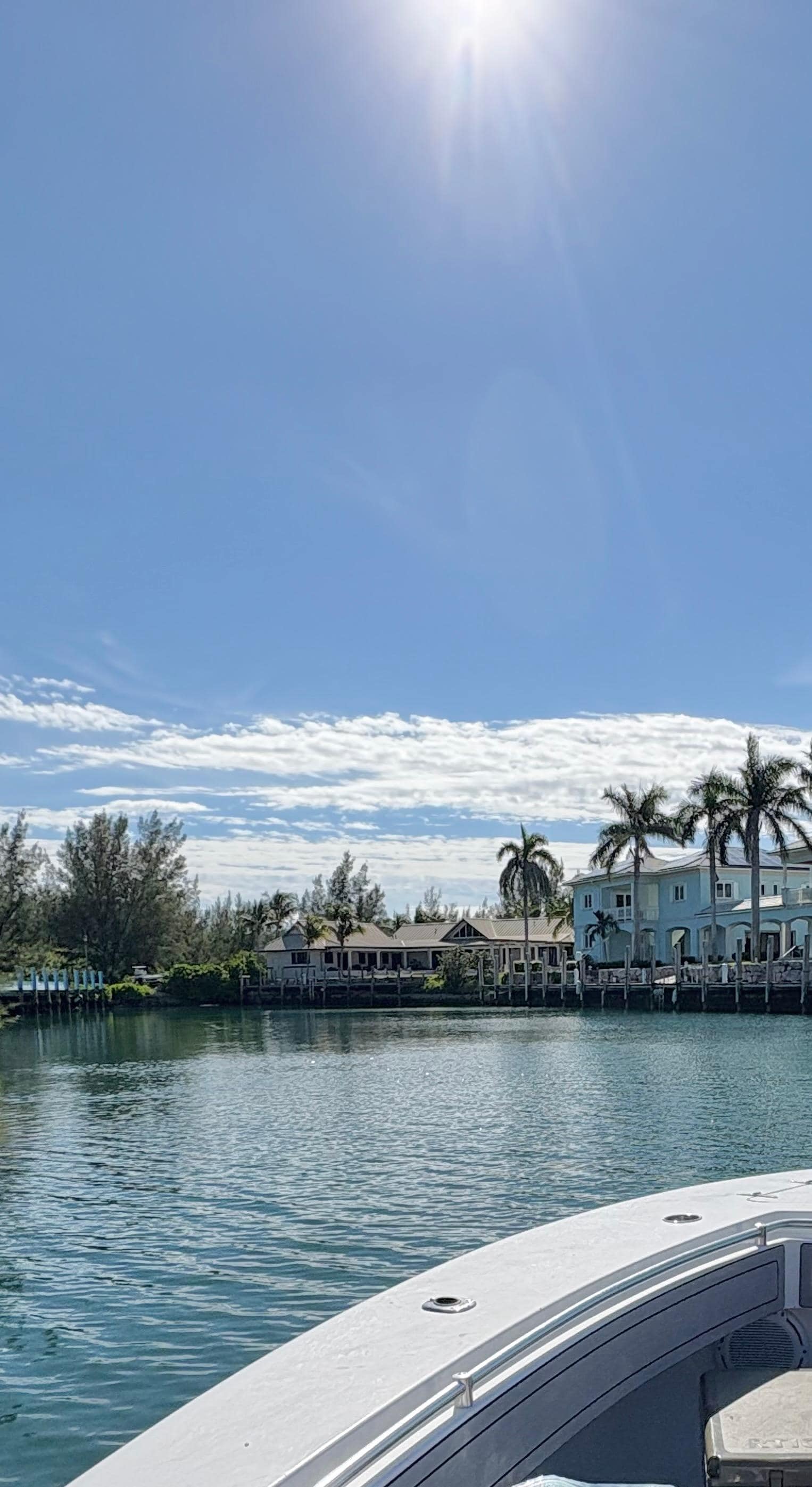 Pulling up in the canal