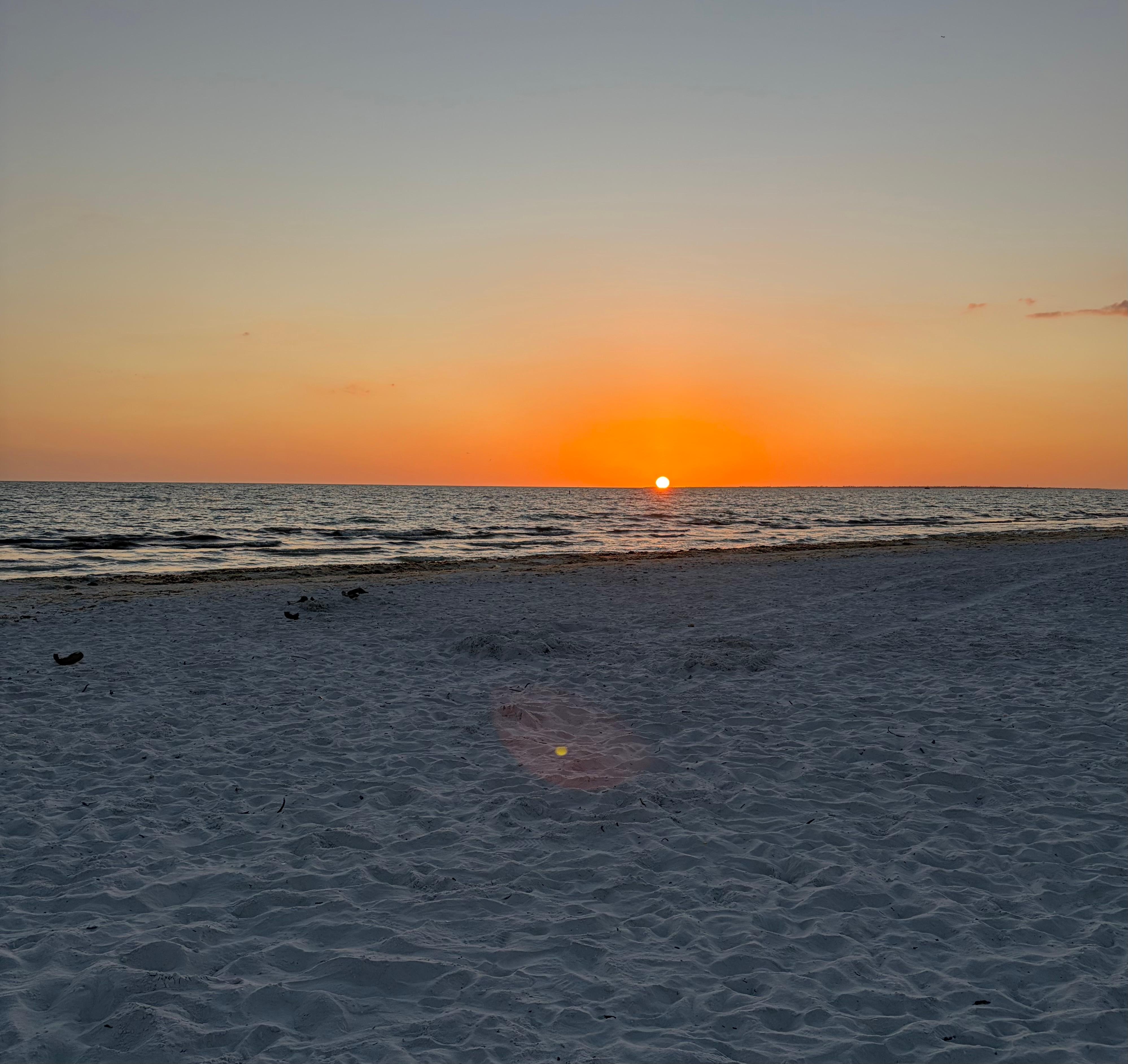 Sunsets on the beach