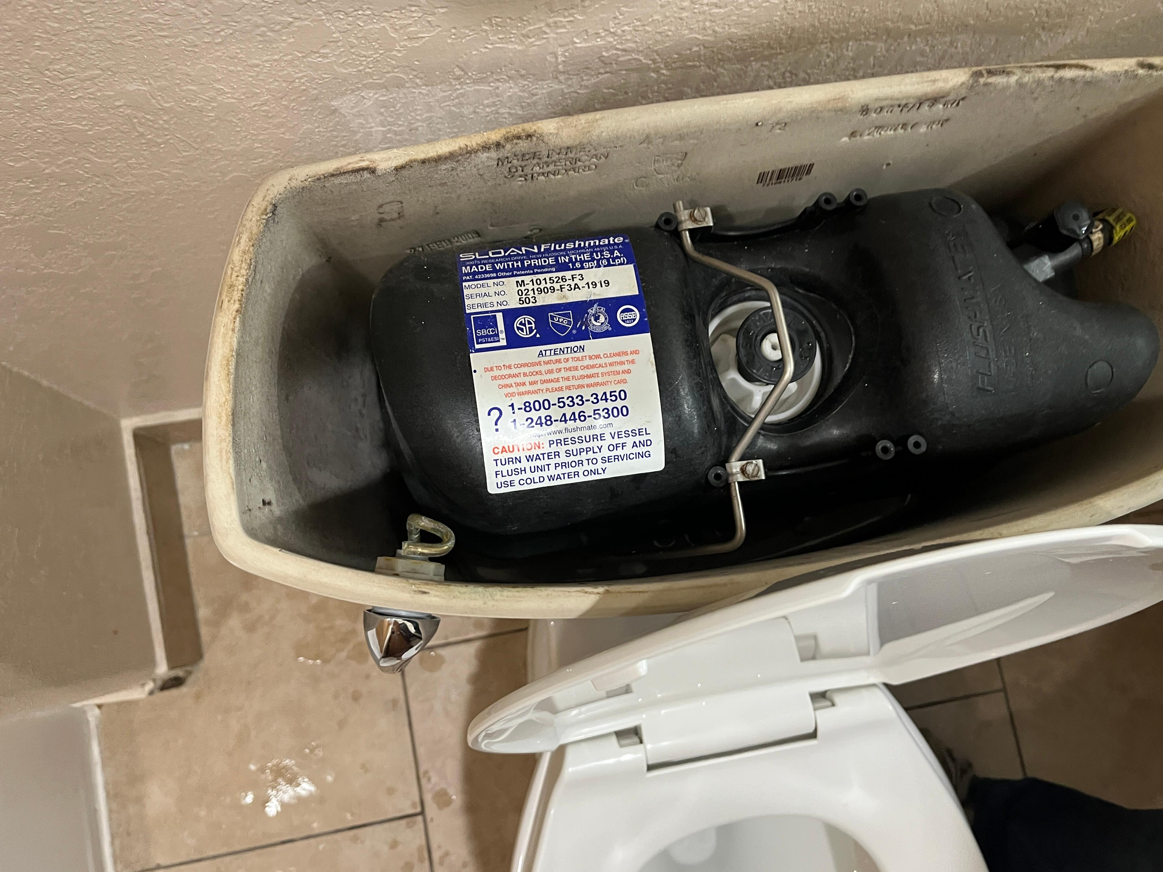 Toilet needed repair