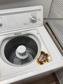 Rusted out washing machine