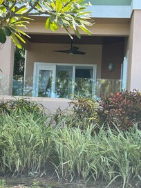 The lanai where we had our morning coffee admiring the beach each day.