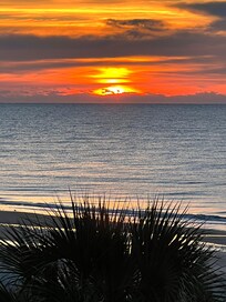 Sunrise from the oceanfront balcony