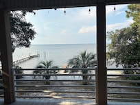 From the upstairs deck