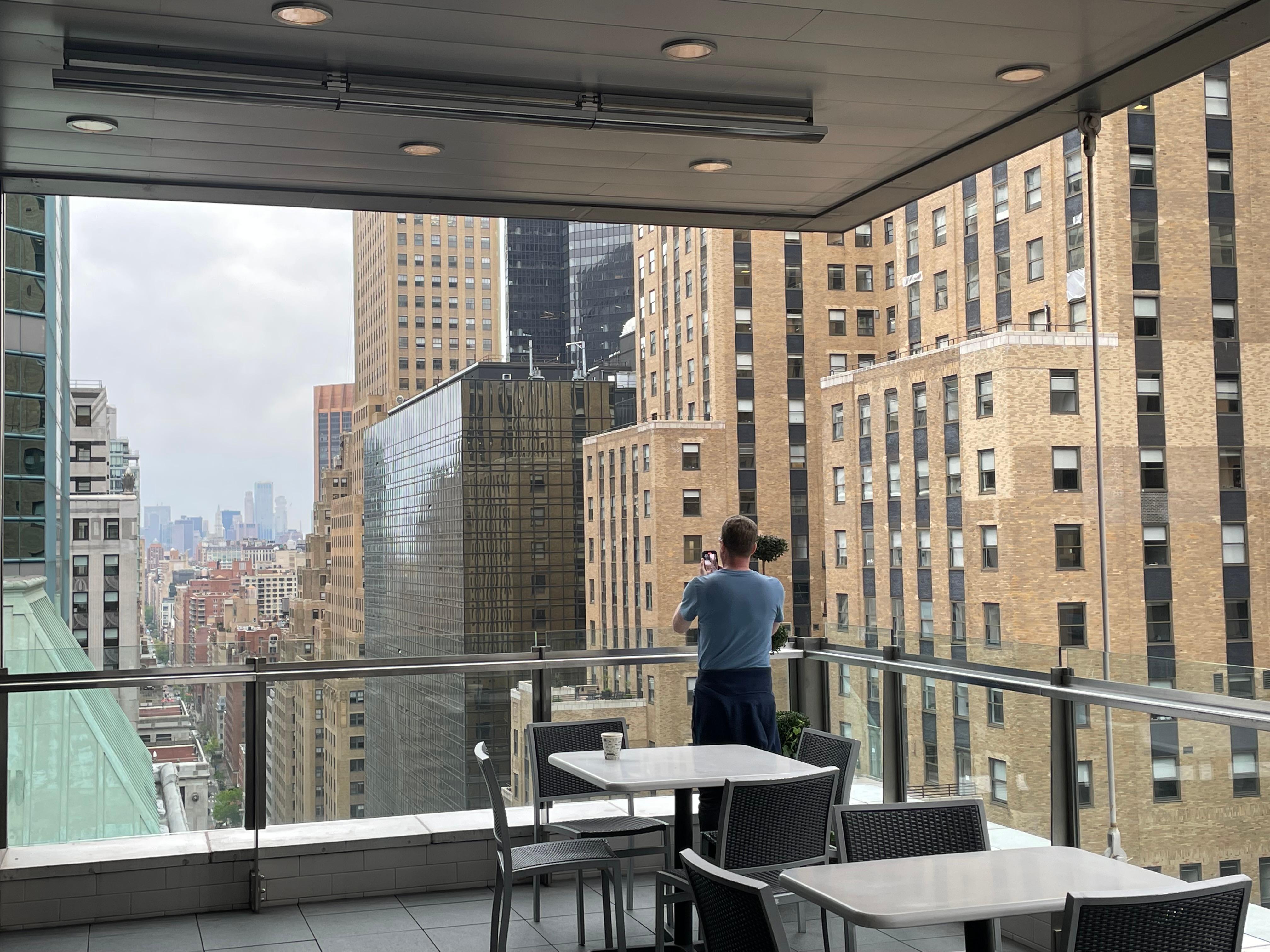 Roof terrace - indoor and outdoor space 