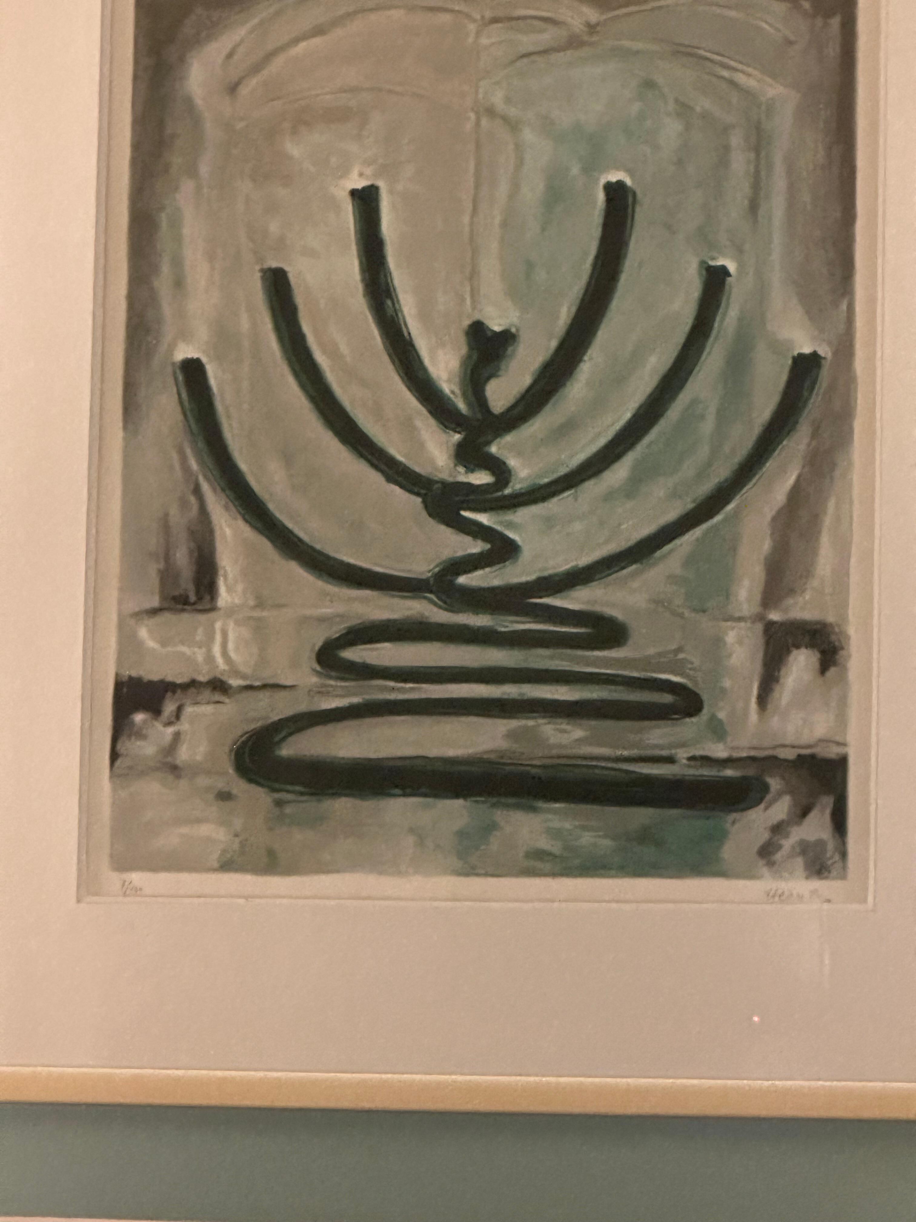 Interesting image on the bedroom wall