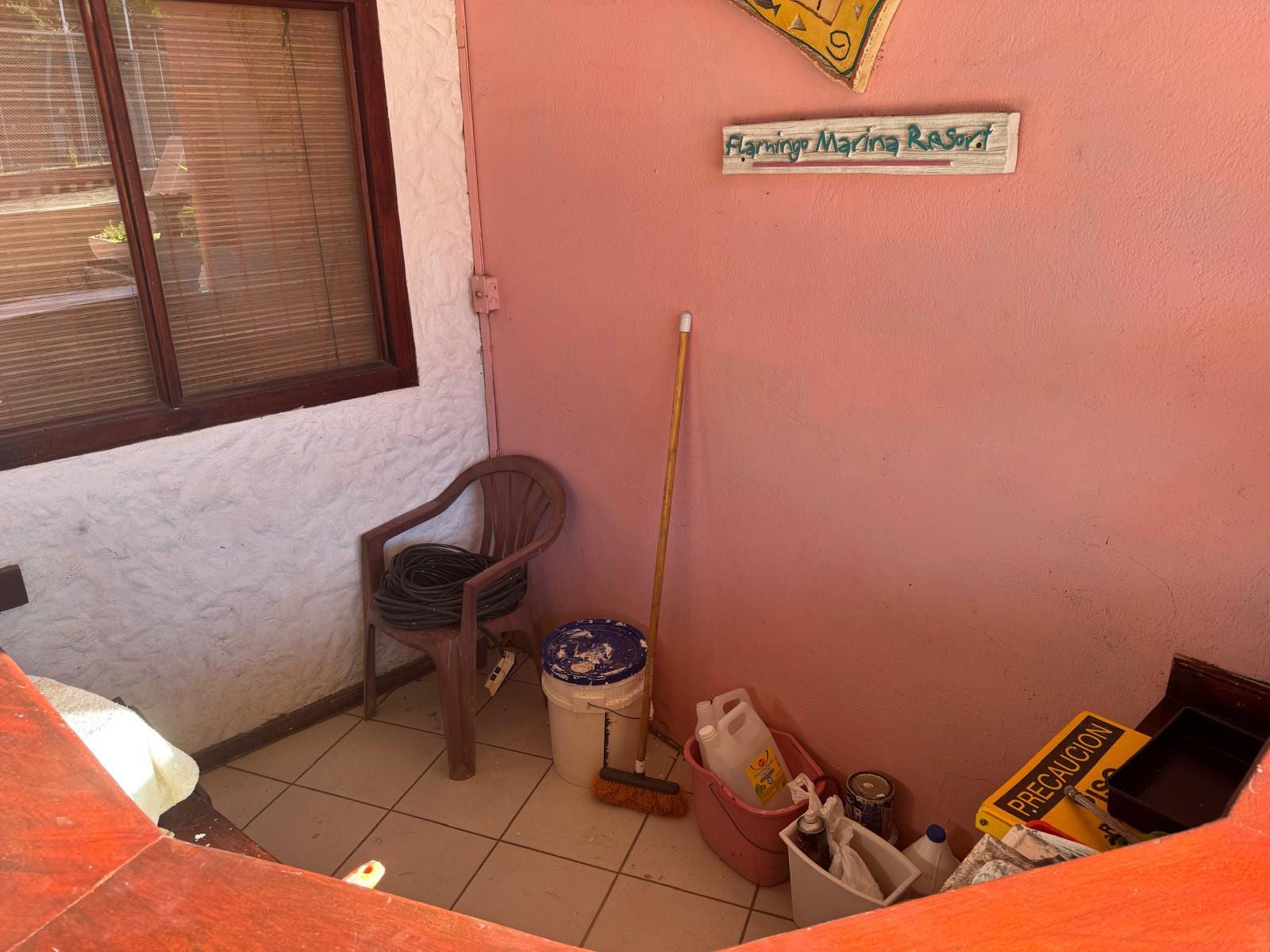 More like a workshop than a hotel. 