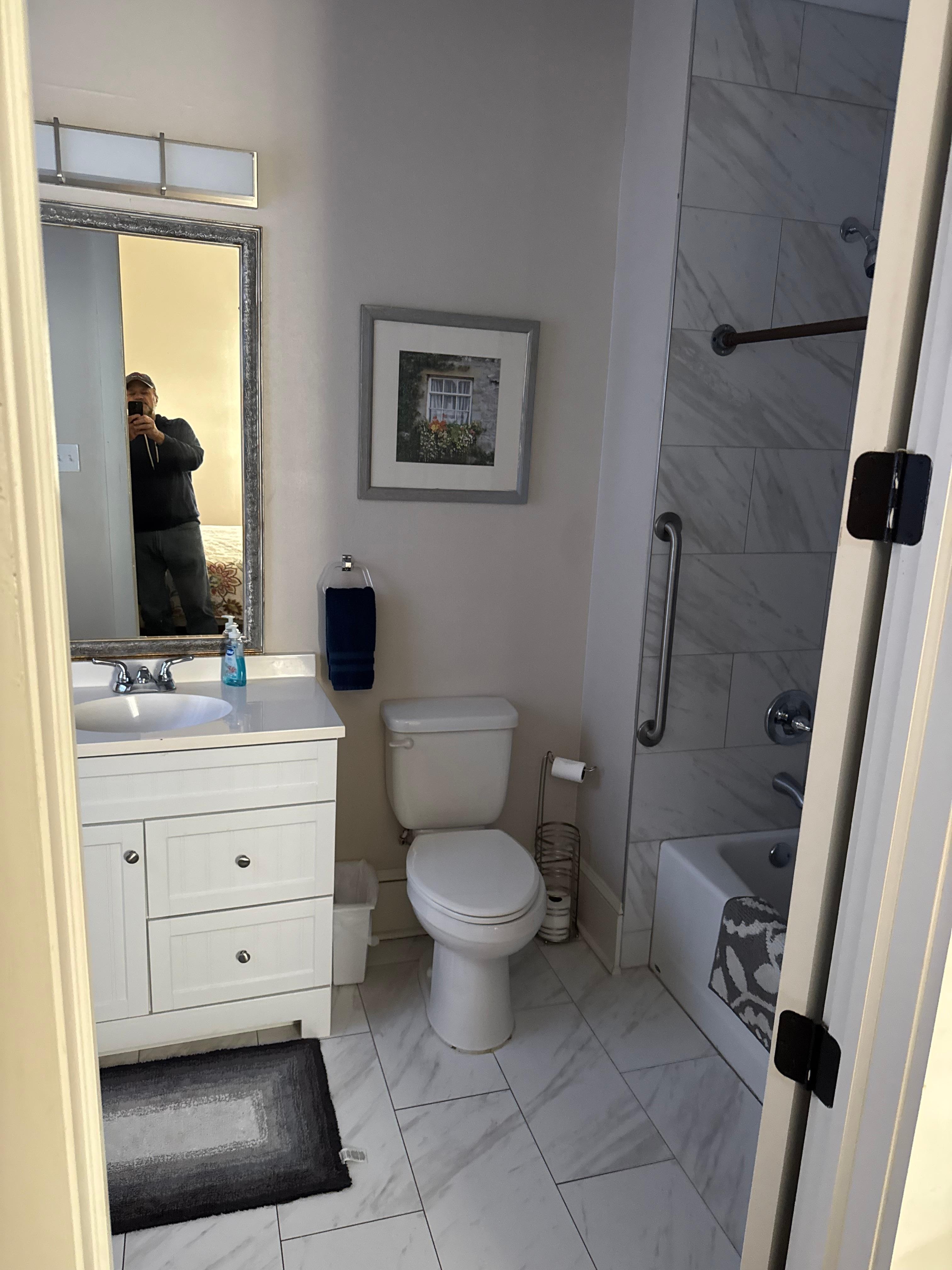 First floor bedroom master bath