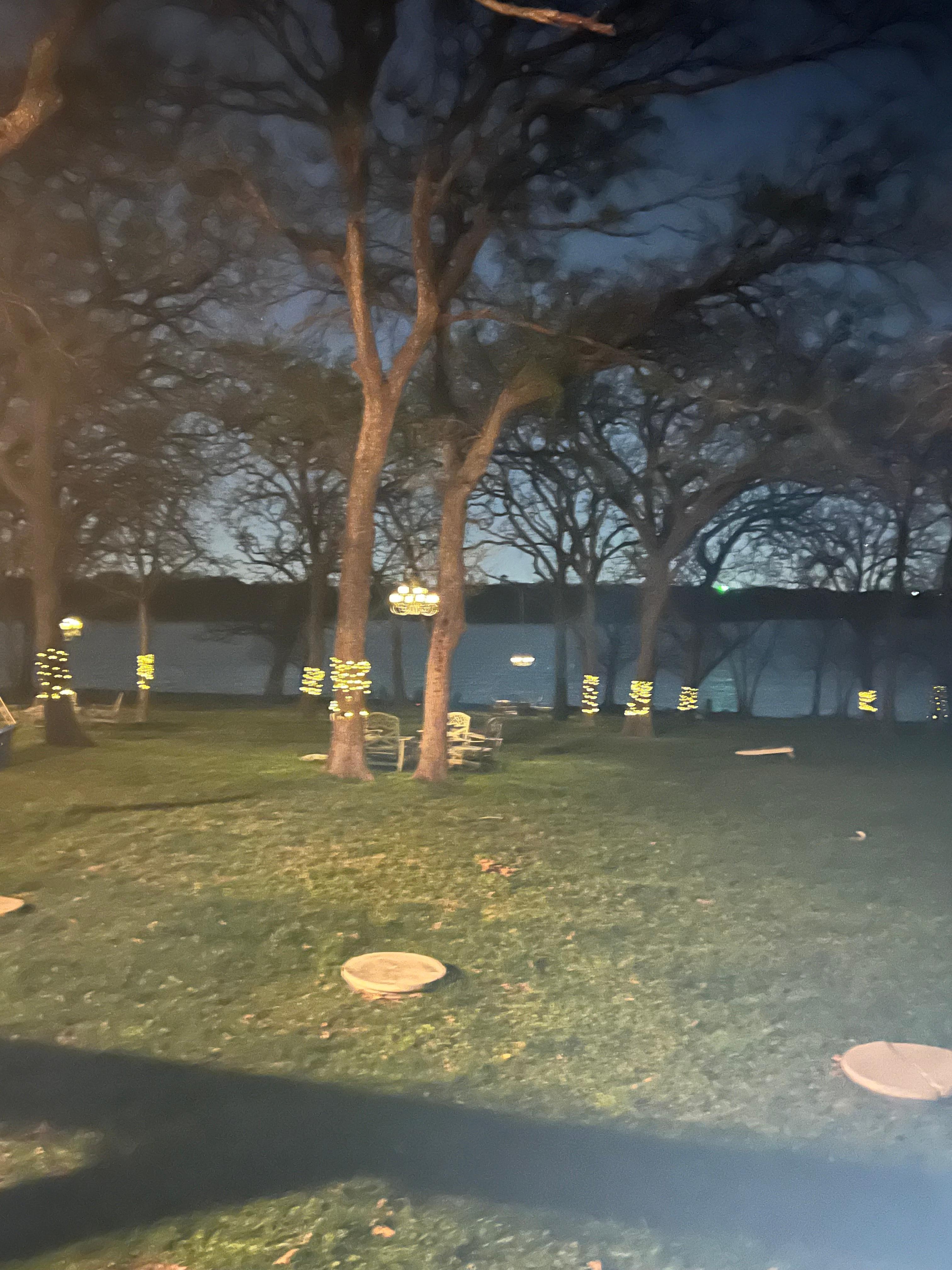 Our view around 9:00 pm