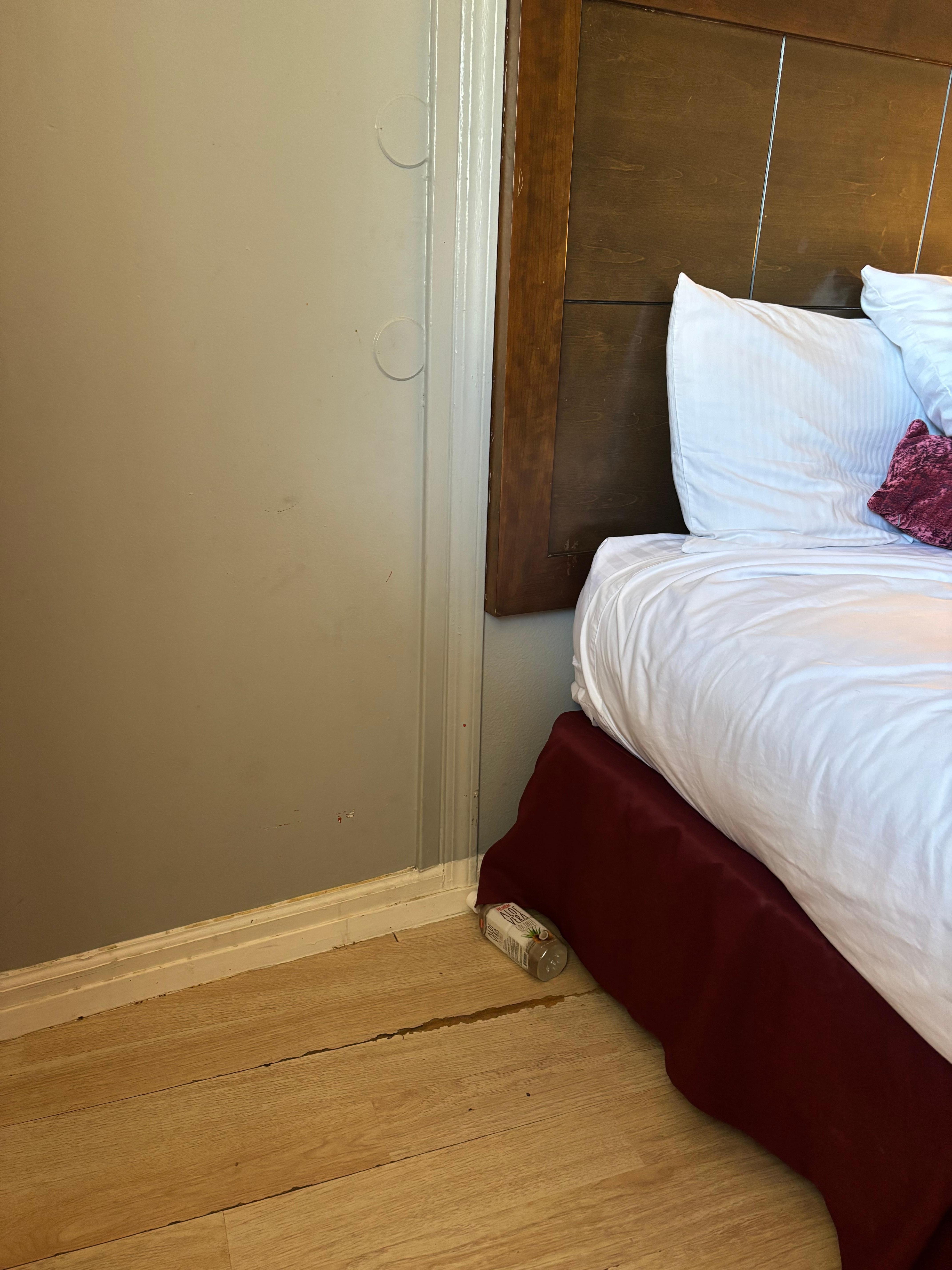 Trash under the bed. 