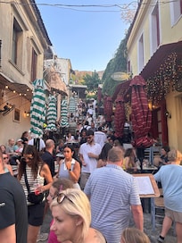 Shopping area right outside