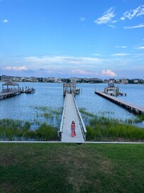 Granddaughter on the dock