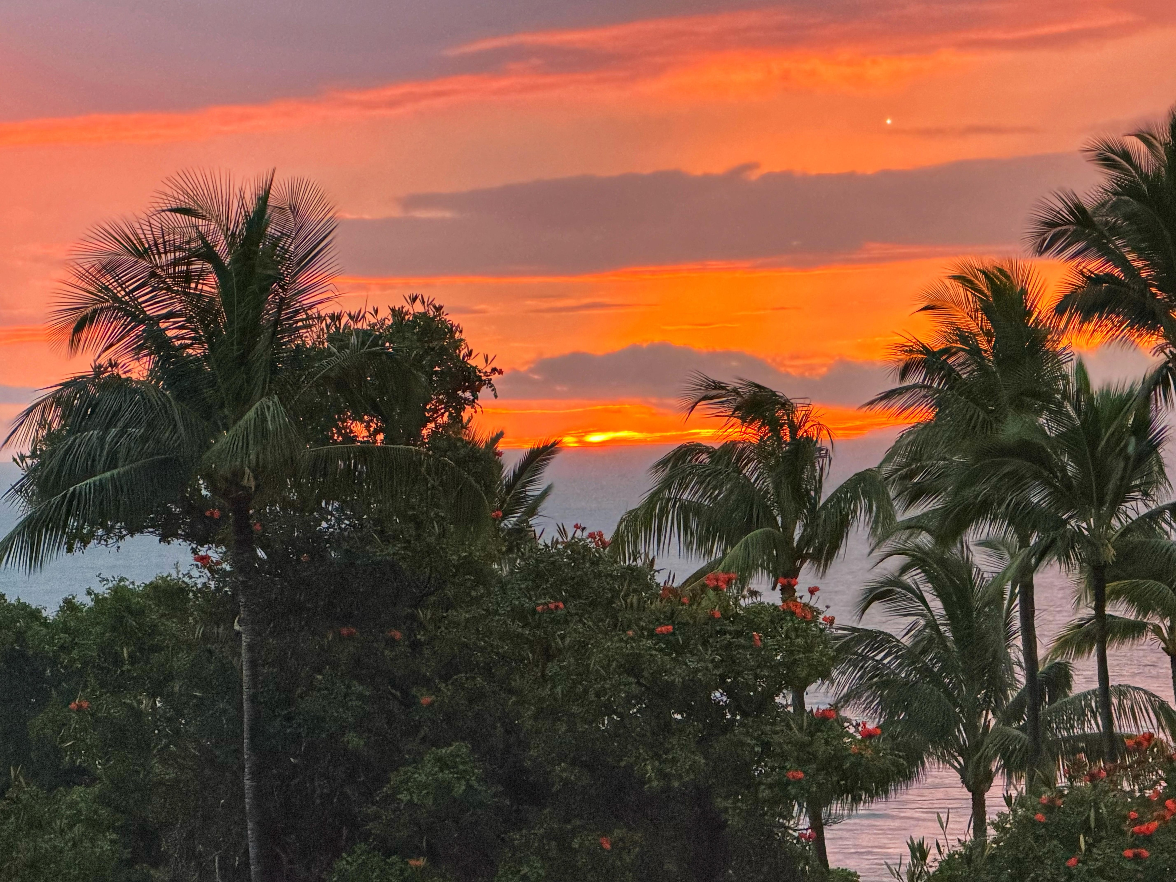 Sunset from the lanai