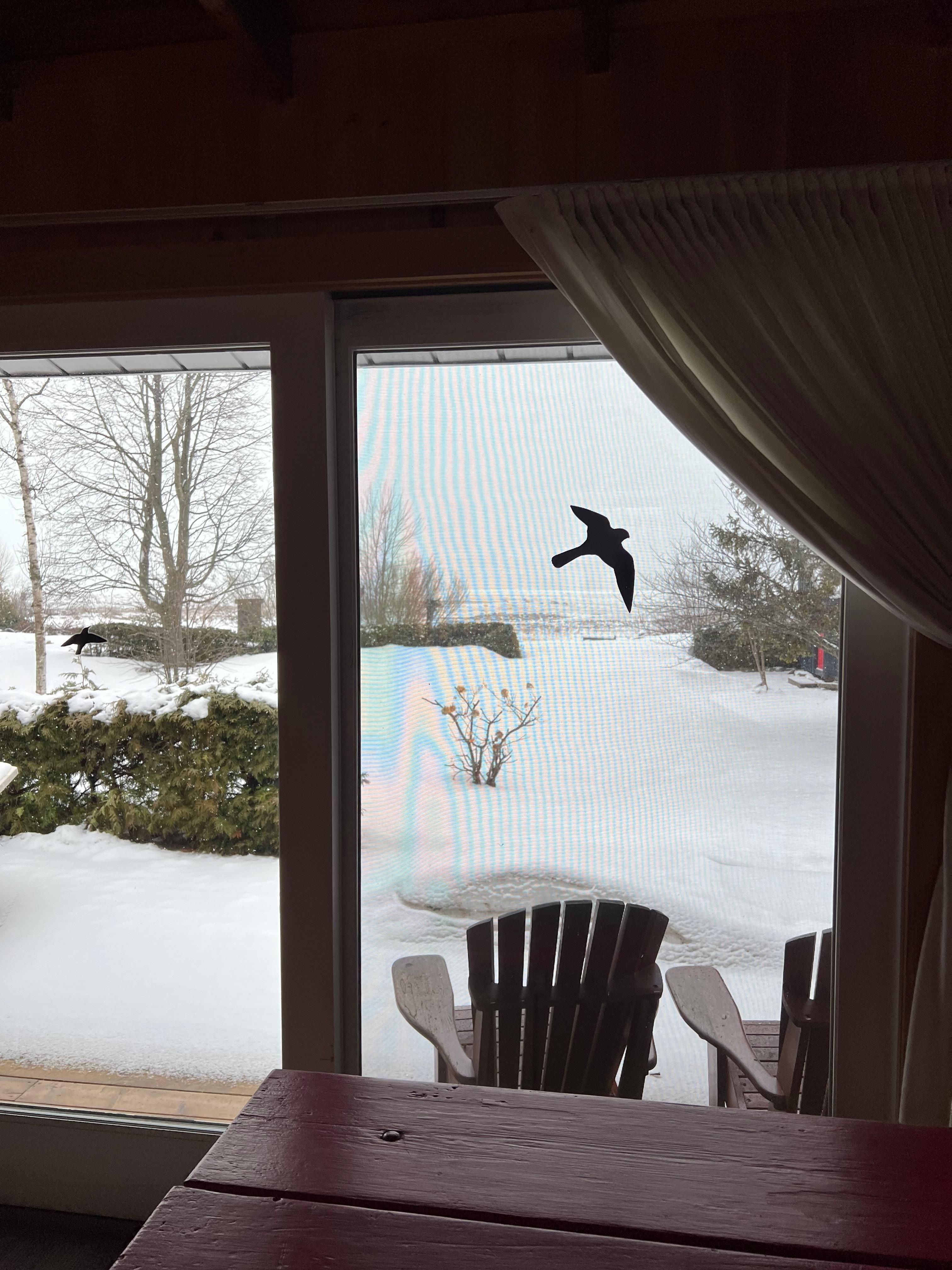 Sliding door off the kitchen onto deck overlooking the lake. 