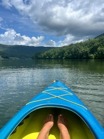 Kayaking was so much fun
House provided