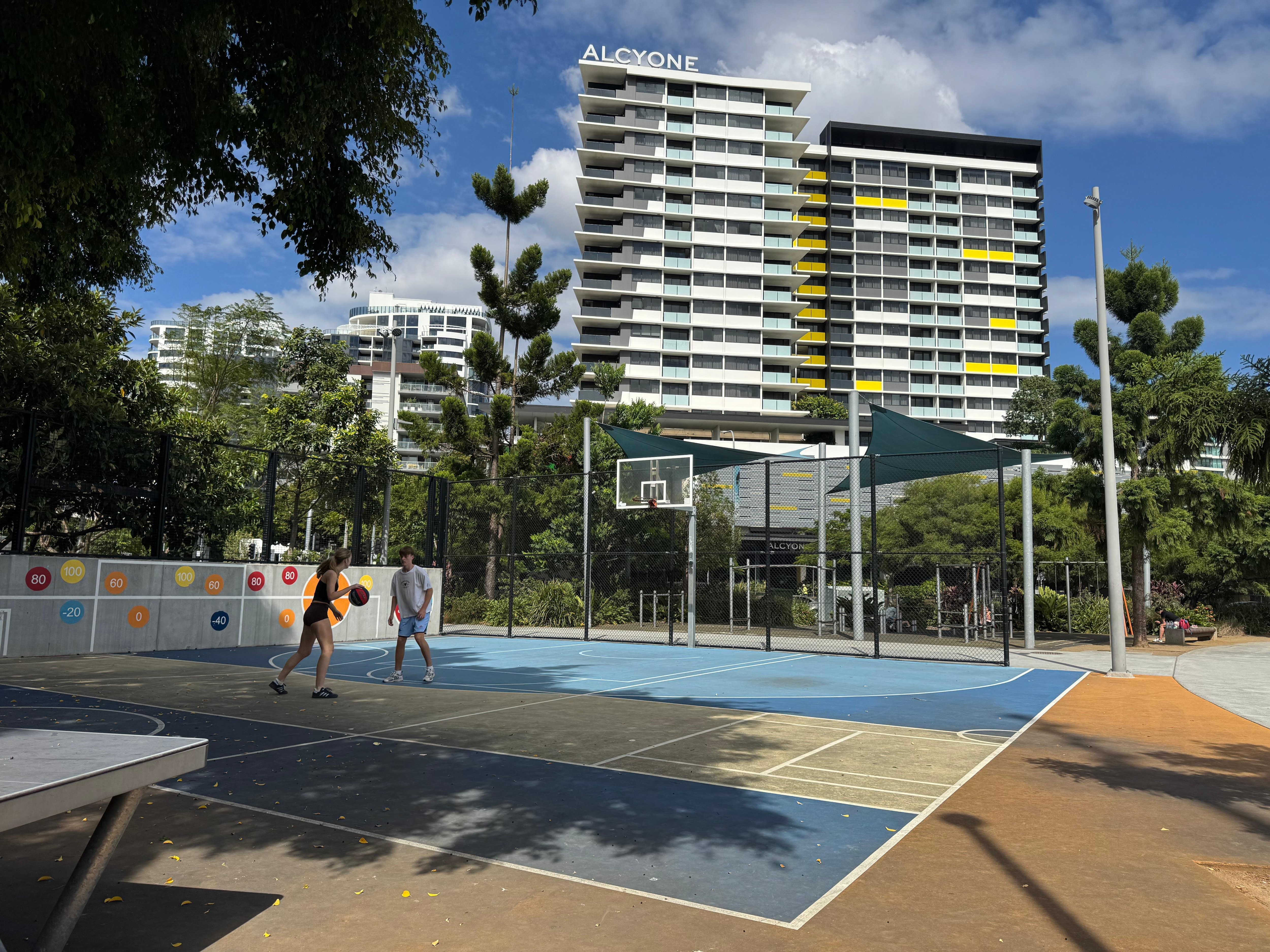 Park across the road