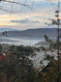 View from the back deck as the sun was rising