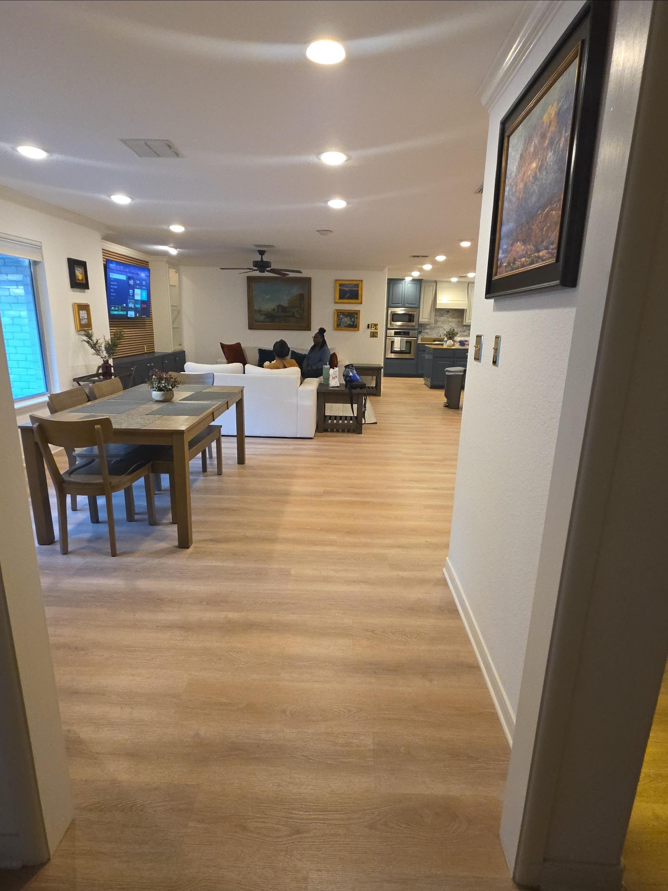 View from front entryway. 