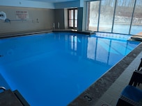 Indoor side of pool