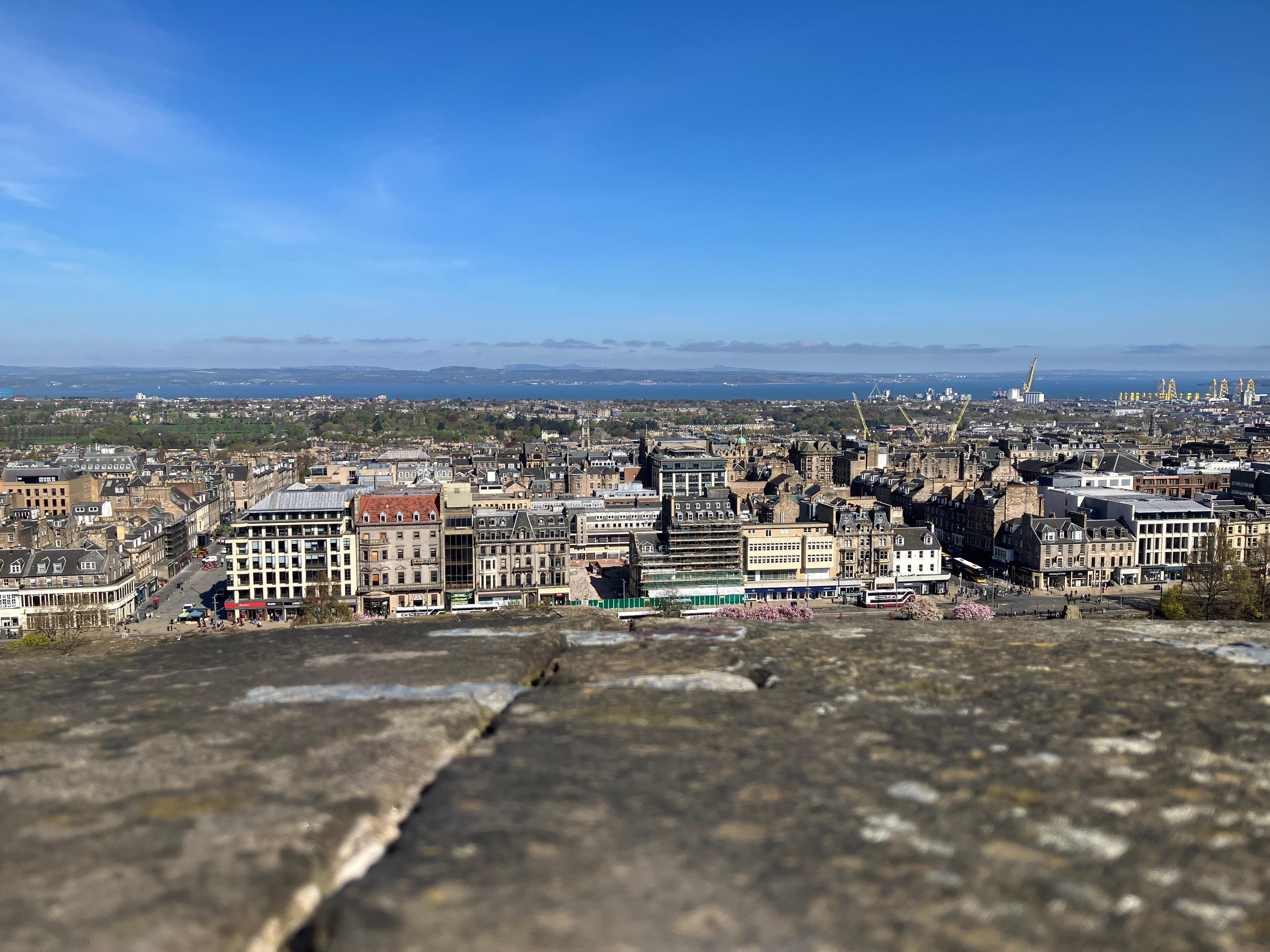 View from Edinburgh Castle wall