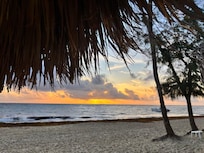 L'alba sulla spiaggia di Punta Cana