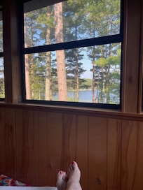 Enjoying the screened porch!