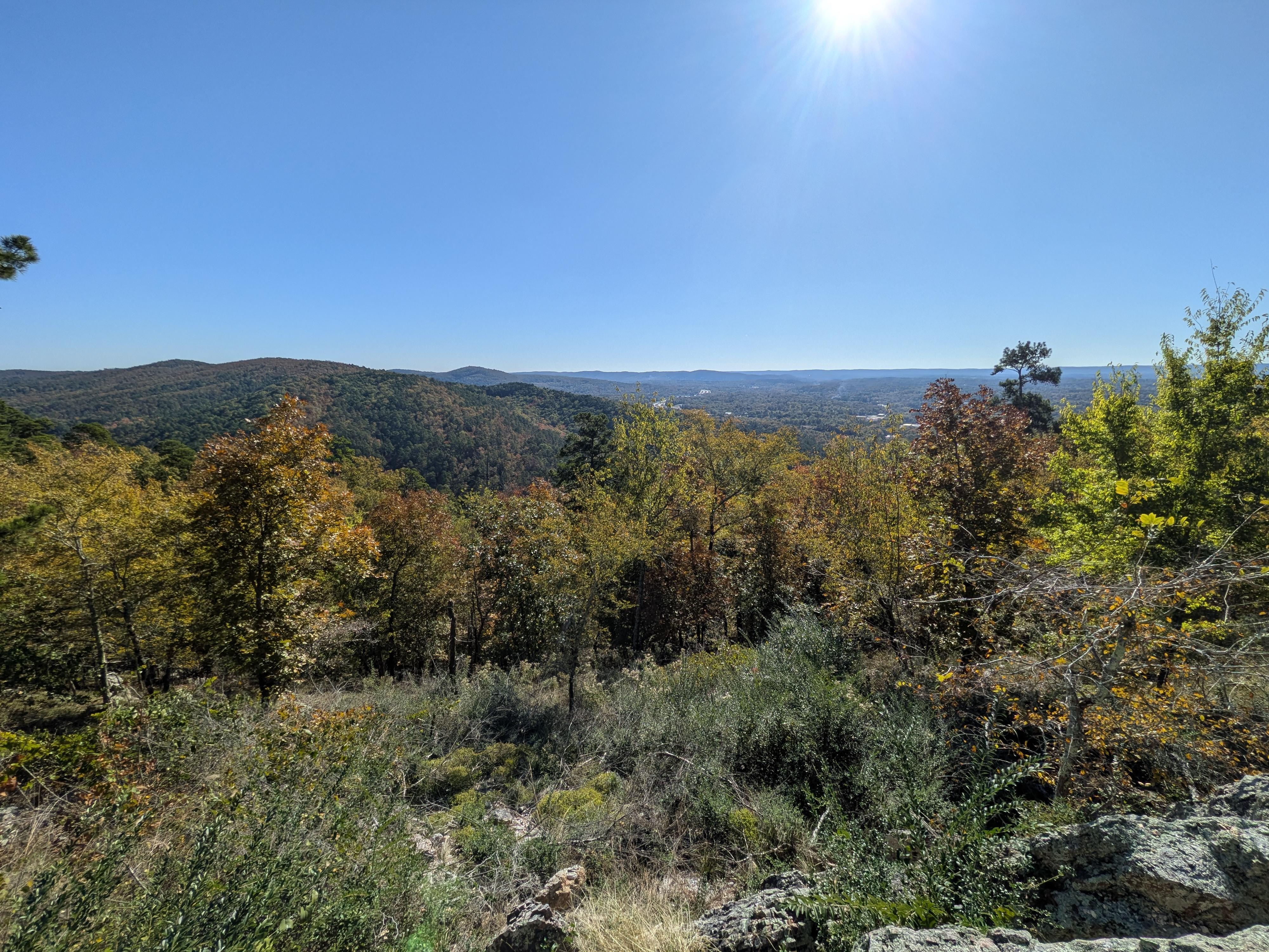 View from a trail in the national park.