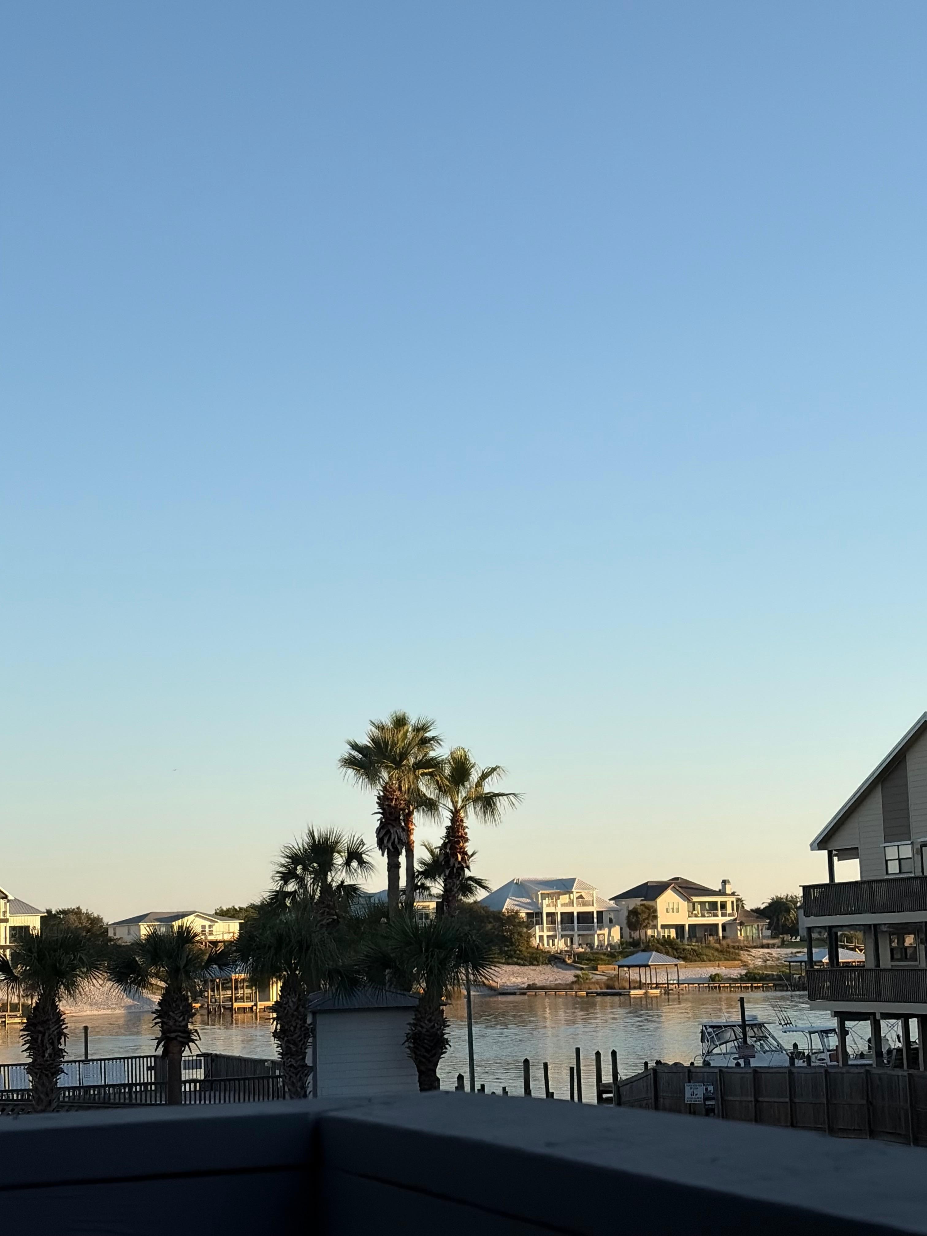 The beach across the road.