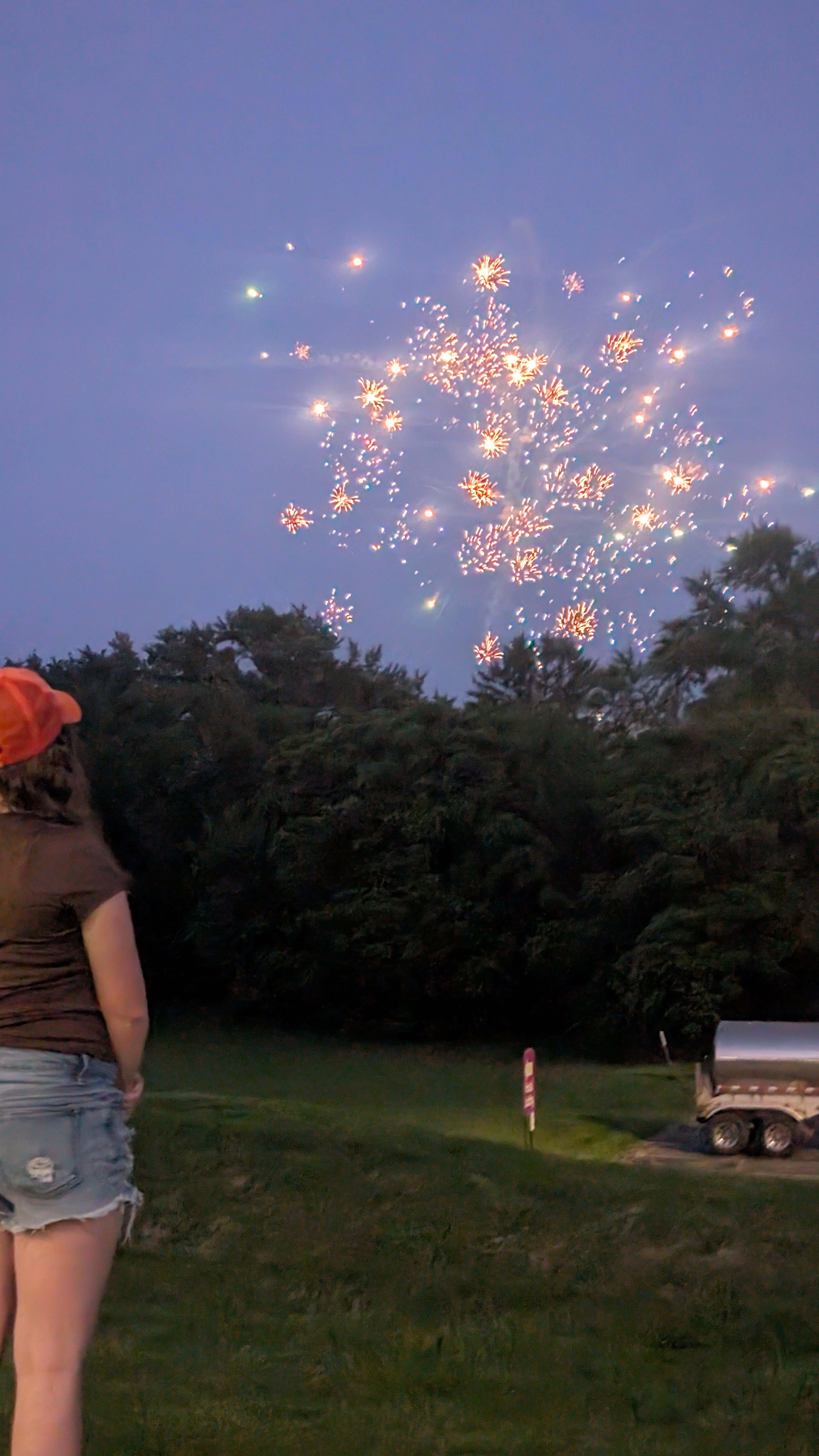 This was the view on fourth of July from the hotel parking lot and pool area. 