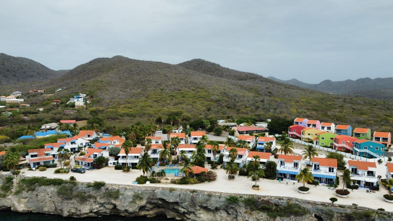 Vista da área do Resort