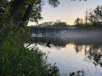 Early morning river view