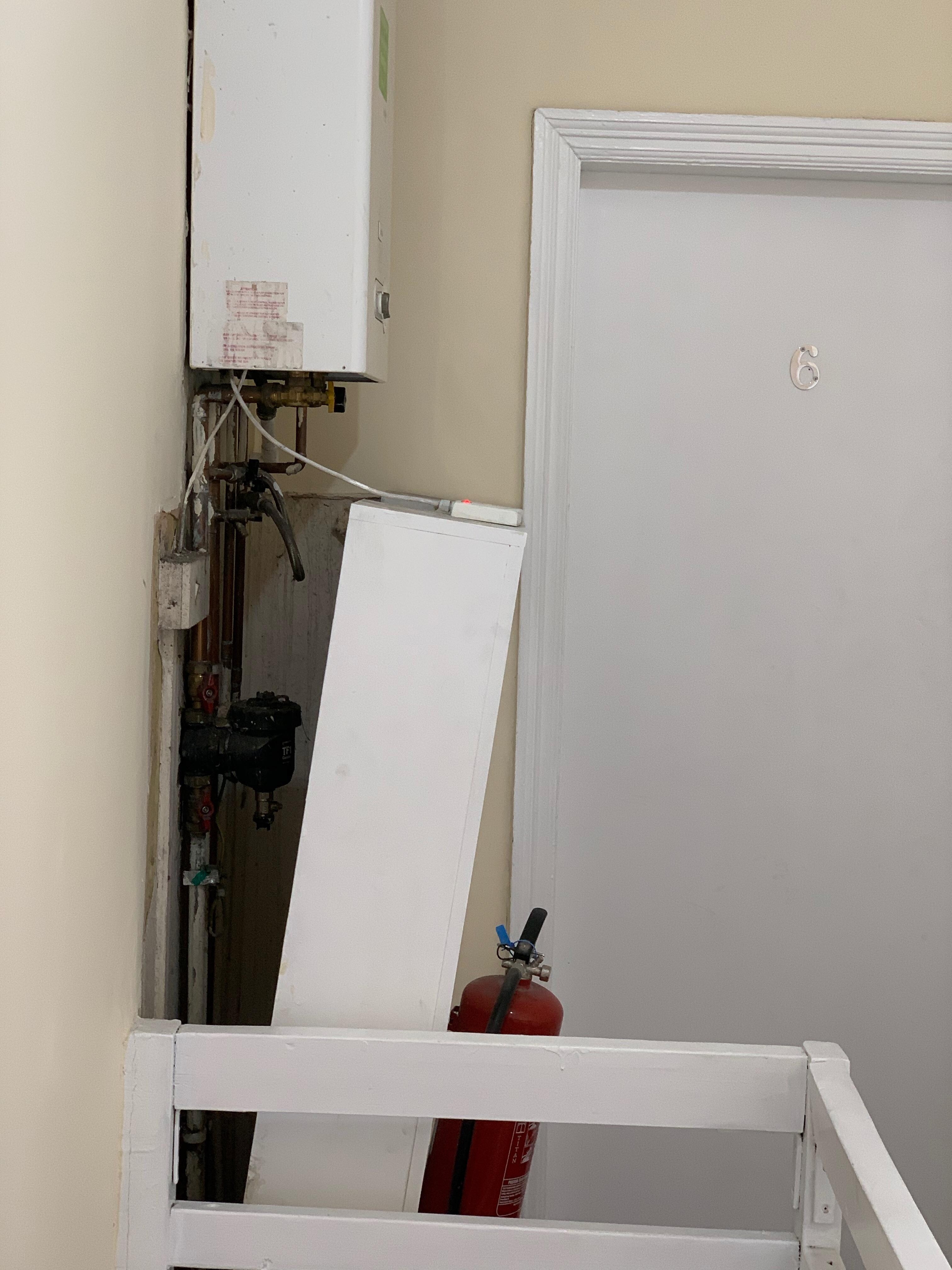 Gas water heater falling apart - dangerous??