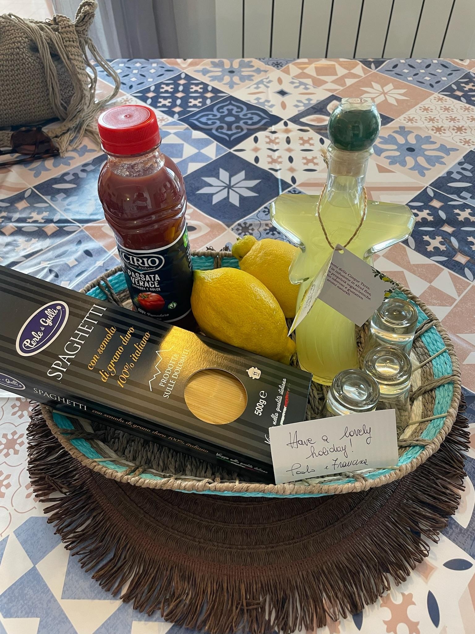  The welcome basket 😍