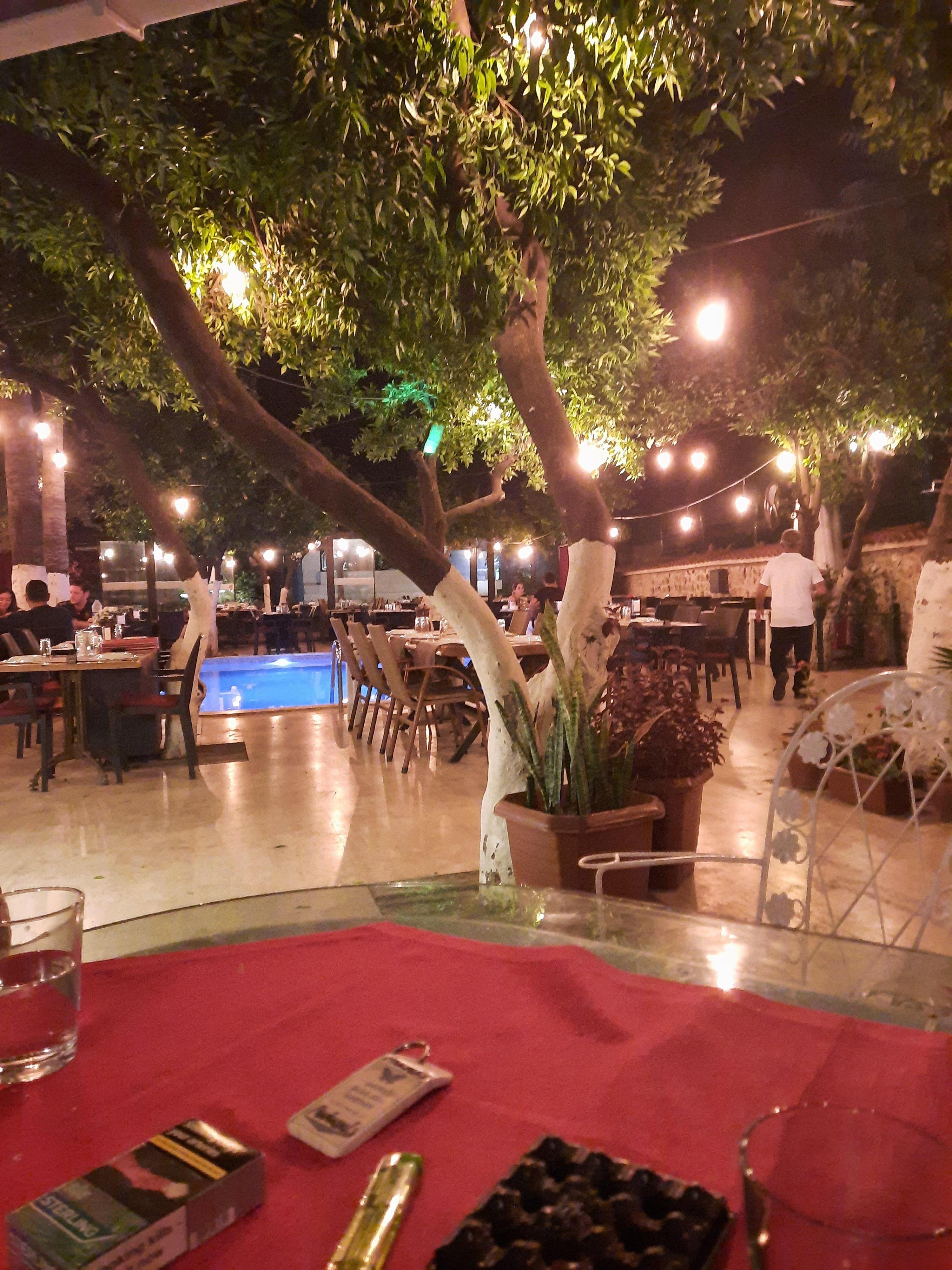 Courtyard dining area