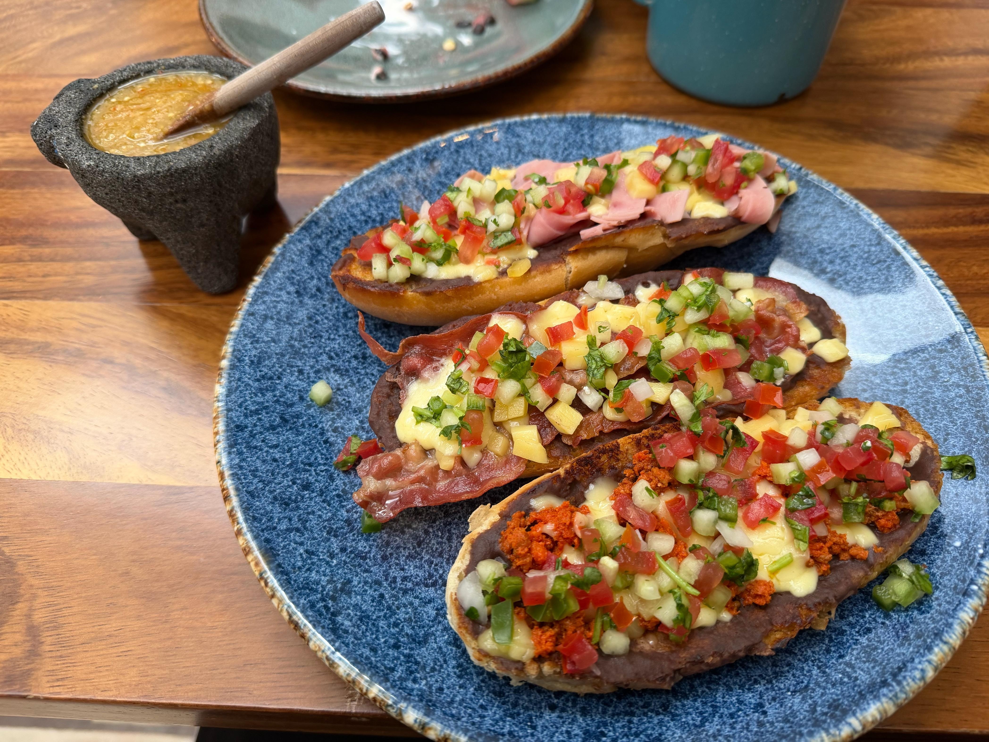 Molletes for breakfast