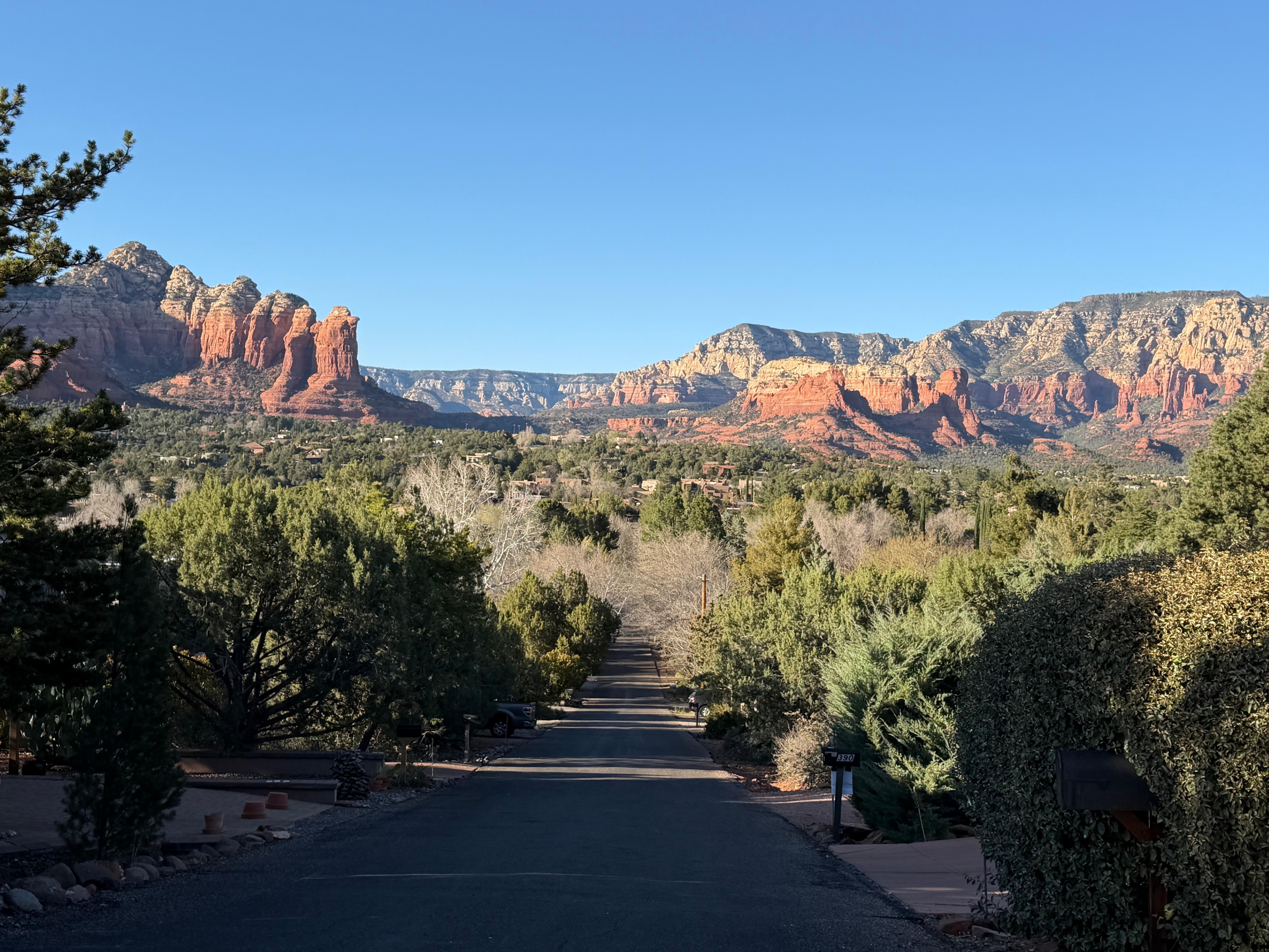 The view from the top of my road