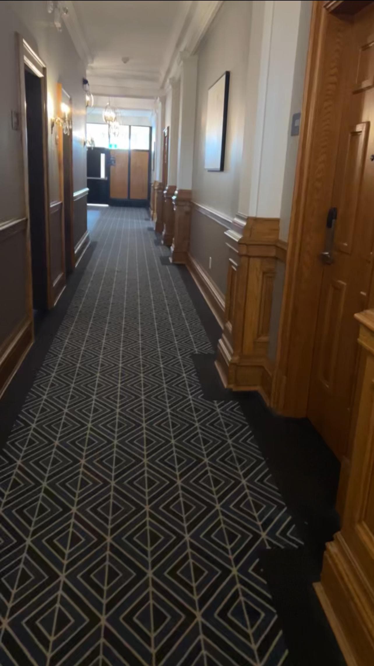Hallway to rooms.
