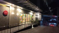 Lobby entrance on the rear side of the building.