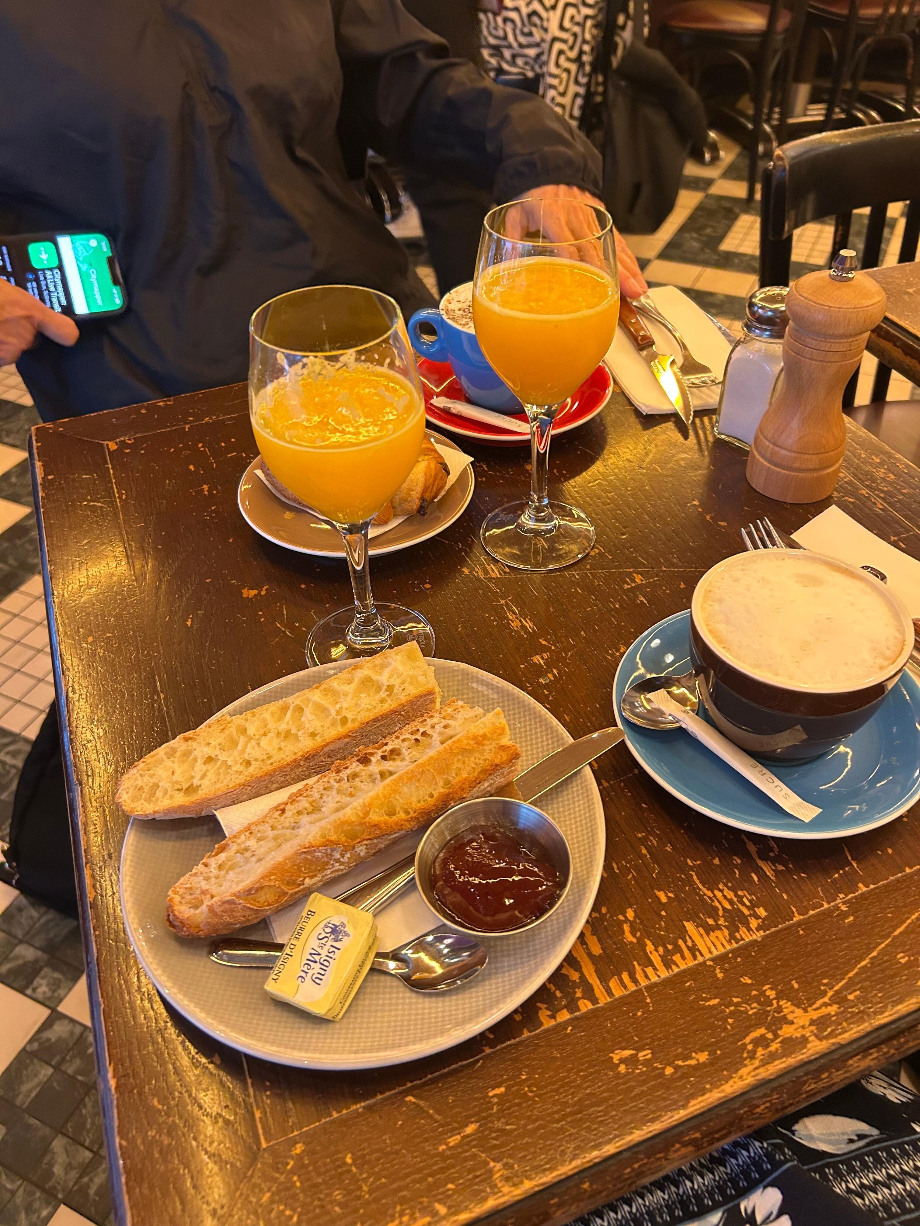 Breakfast around the corner