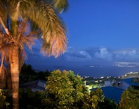 Night view from deck