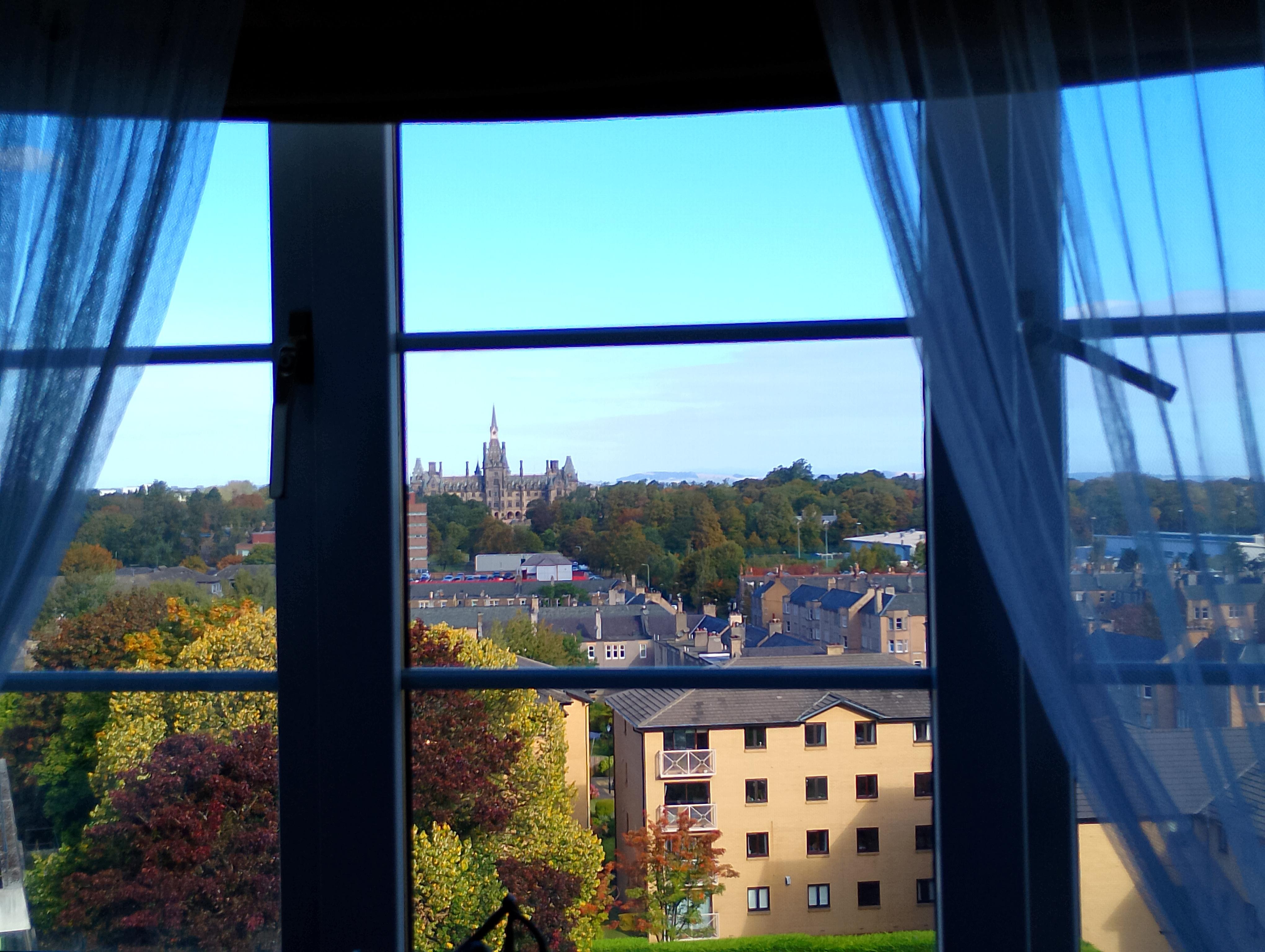 View from master bedroom window. 