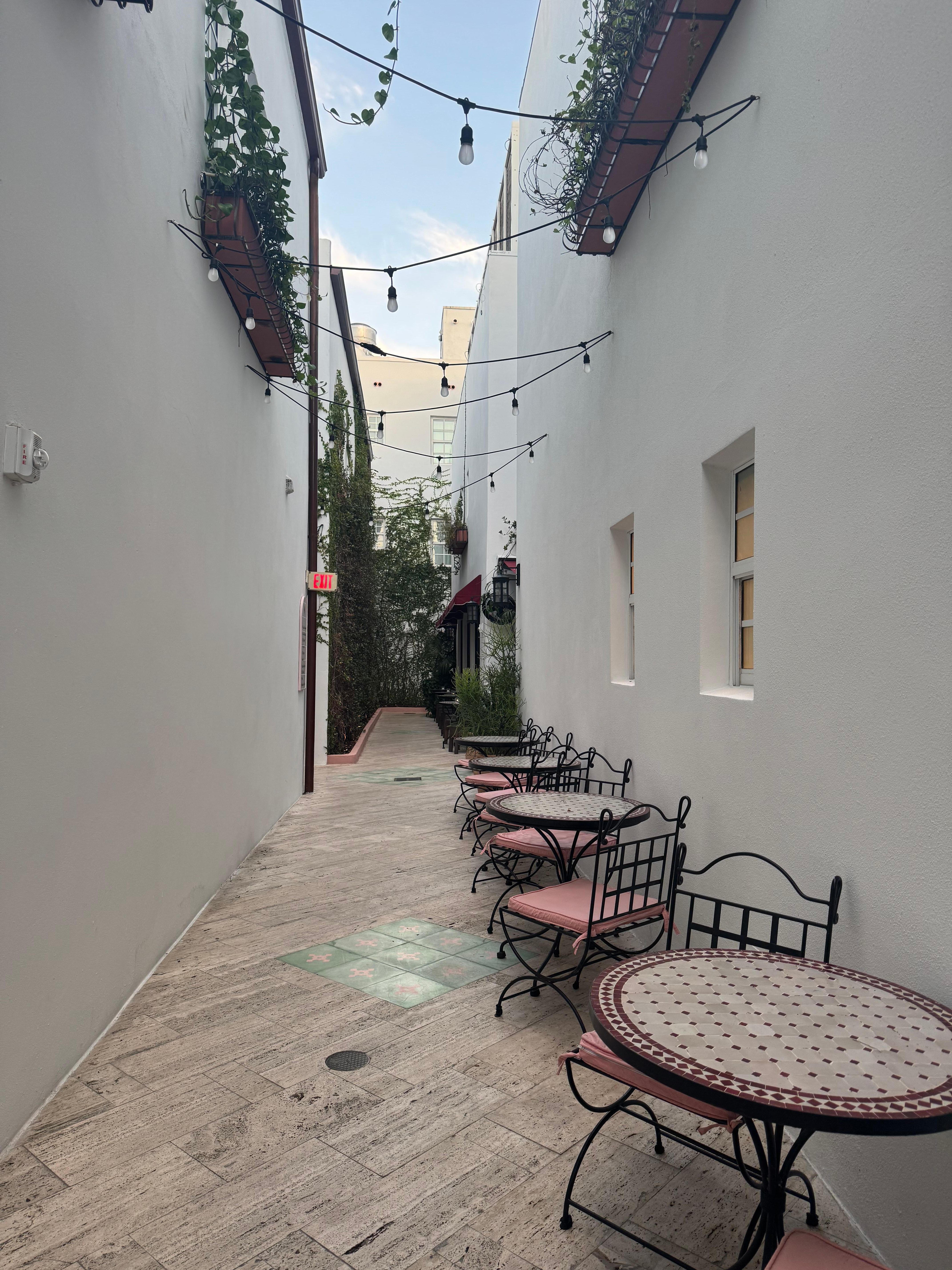 Walkway to The Village building