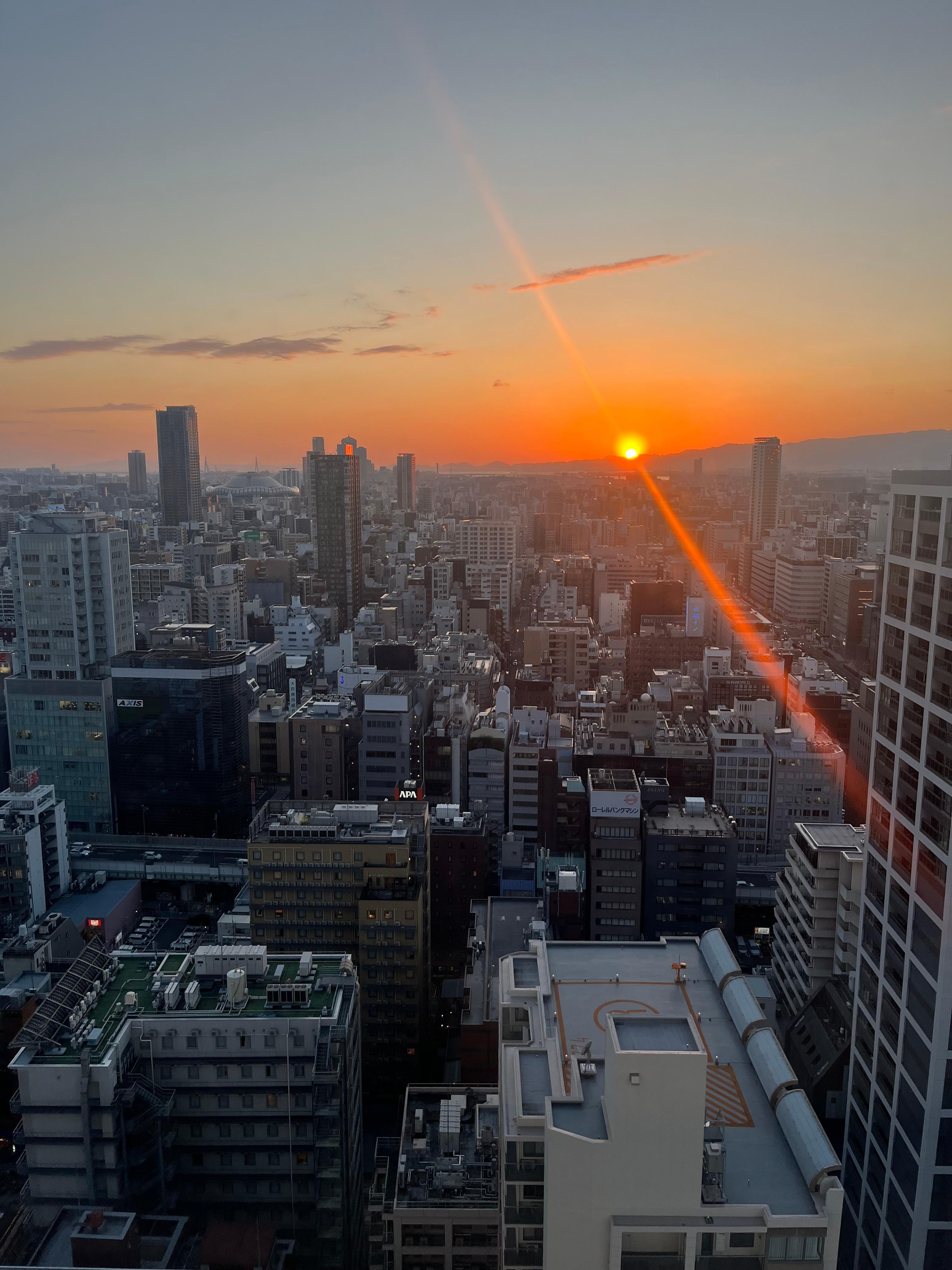 View from the lounge on the top floor. 
