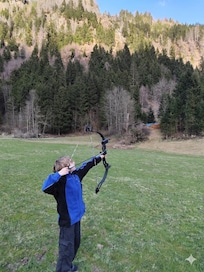 Wiese unterhalb des Hauses