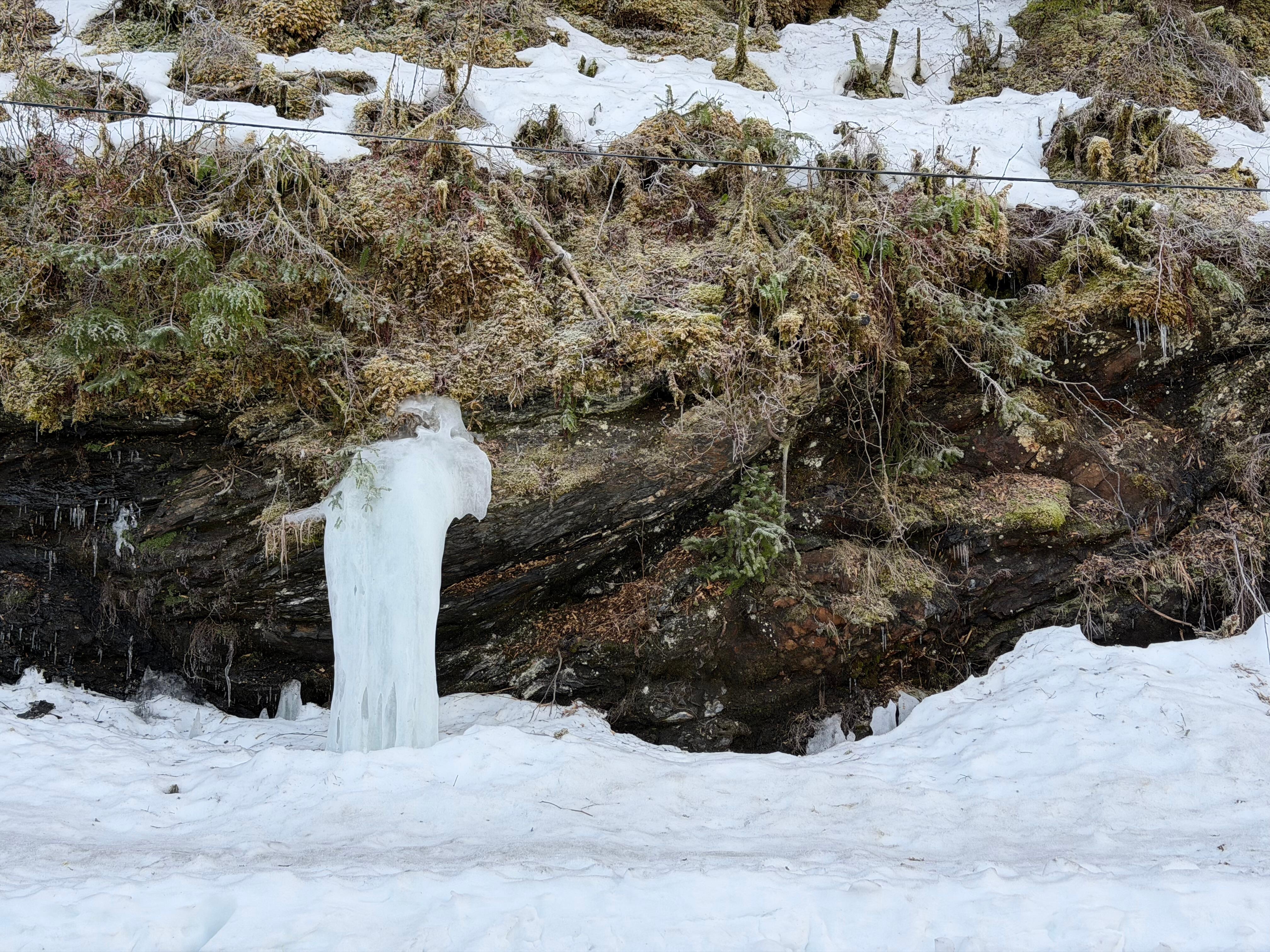 Frozen fall in North Douglas